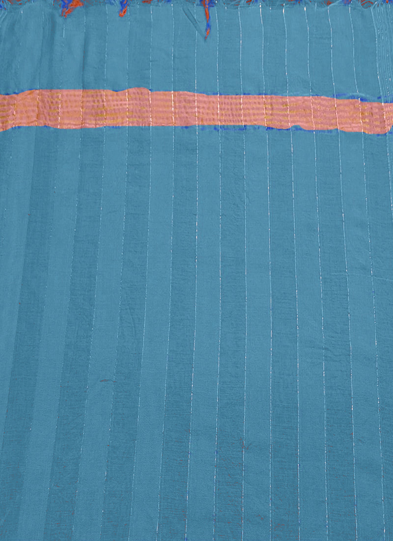 Dark Grey Art Silk Zari Dupatta After Six Wear