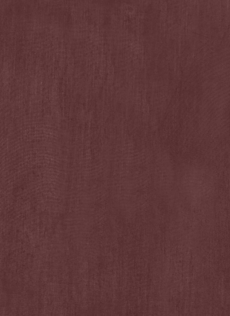 Dark Maroon Blended Cotton Solid Fabric