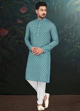 Dazzling Embroidered Rayon Kurta