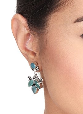 Dazzling Silver Stone Studs