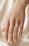 Elegant 925 Sterling Silver Moissanite Ring