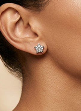 Elegant 925 Sterling Silver Moissanite Stud Earrings