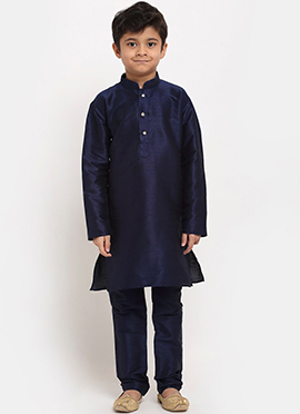 Elegant Silk Dupion Kids Boys Kurta Pyjama