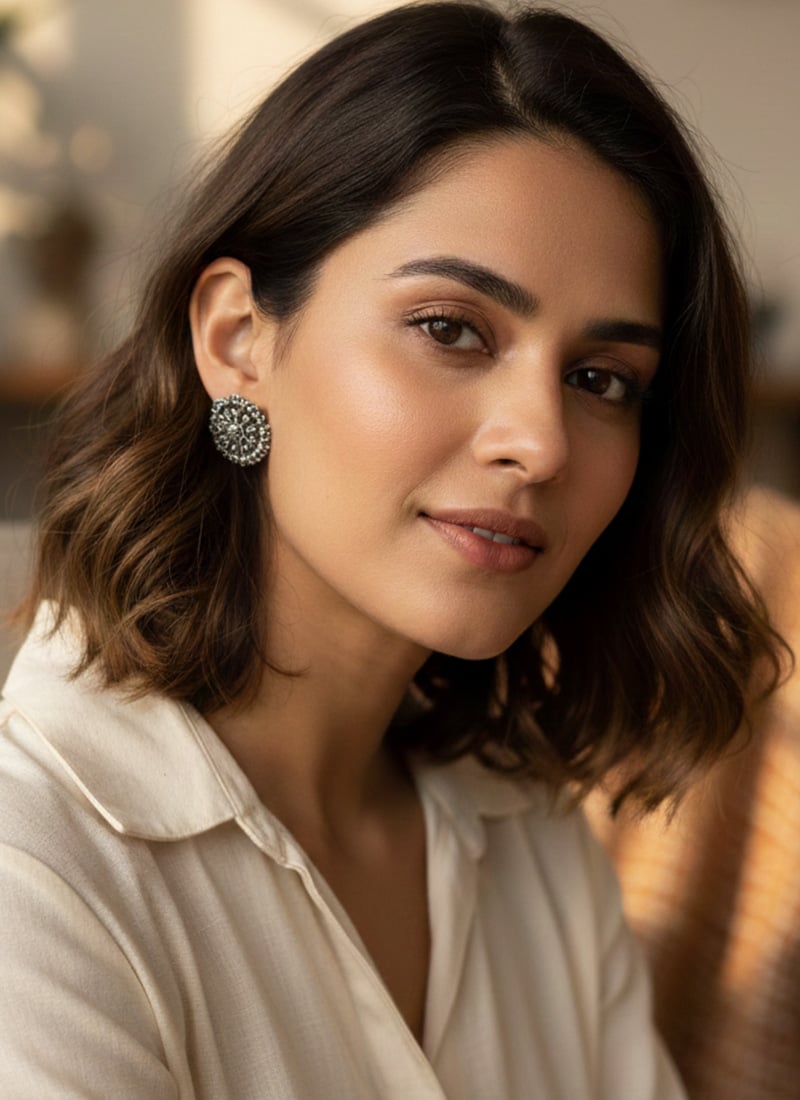 Elegant Silver Drop Earrings After Six Wear