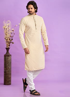 Elegant Soft Silk Jacquard Kurta Pyjama