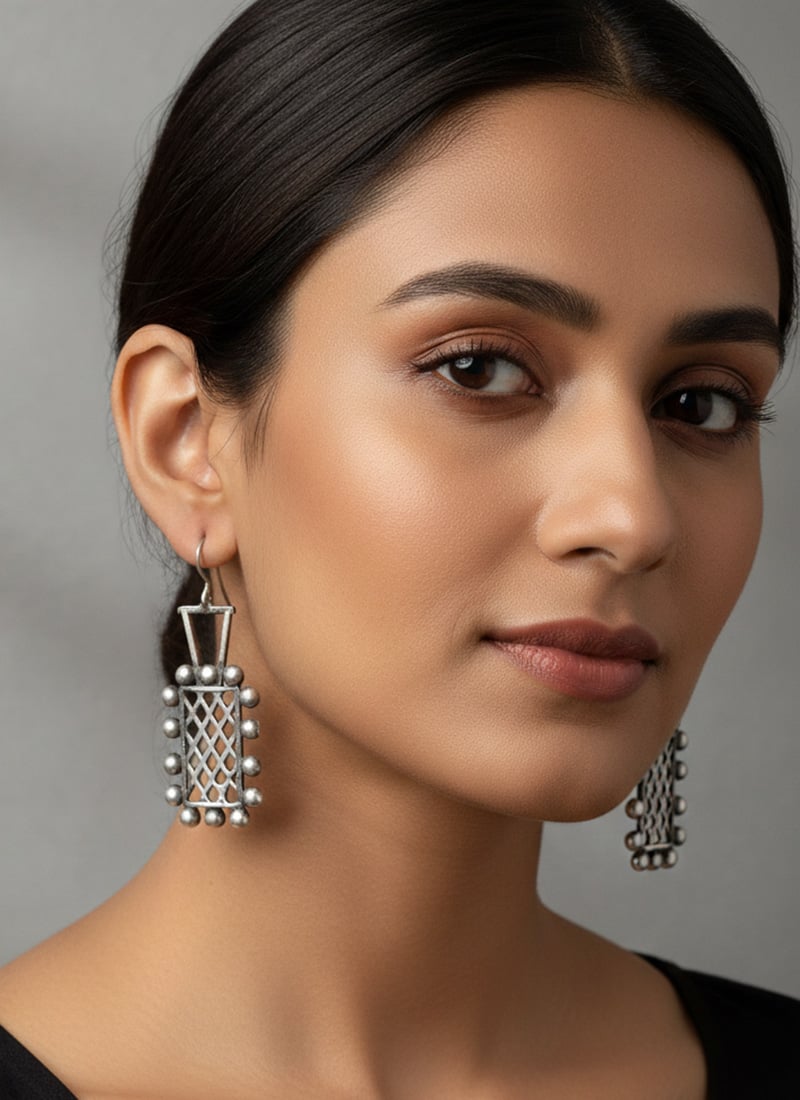 Exquisite Silver Drop Earrings After Six Wear