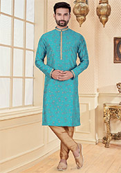 teal colour kurta pajama