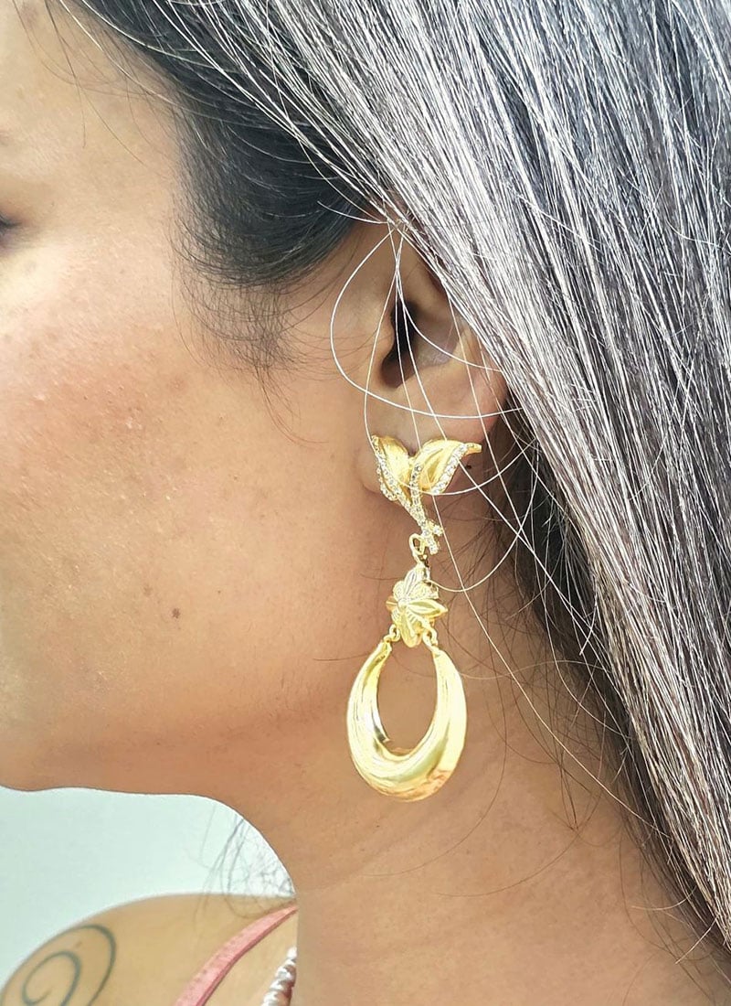 Gold  Plated Drop   After Six Wear