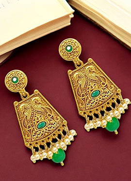 Gold Beads Adorned Drops