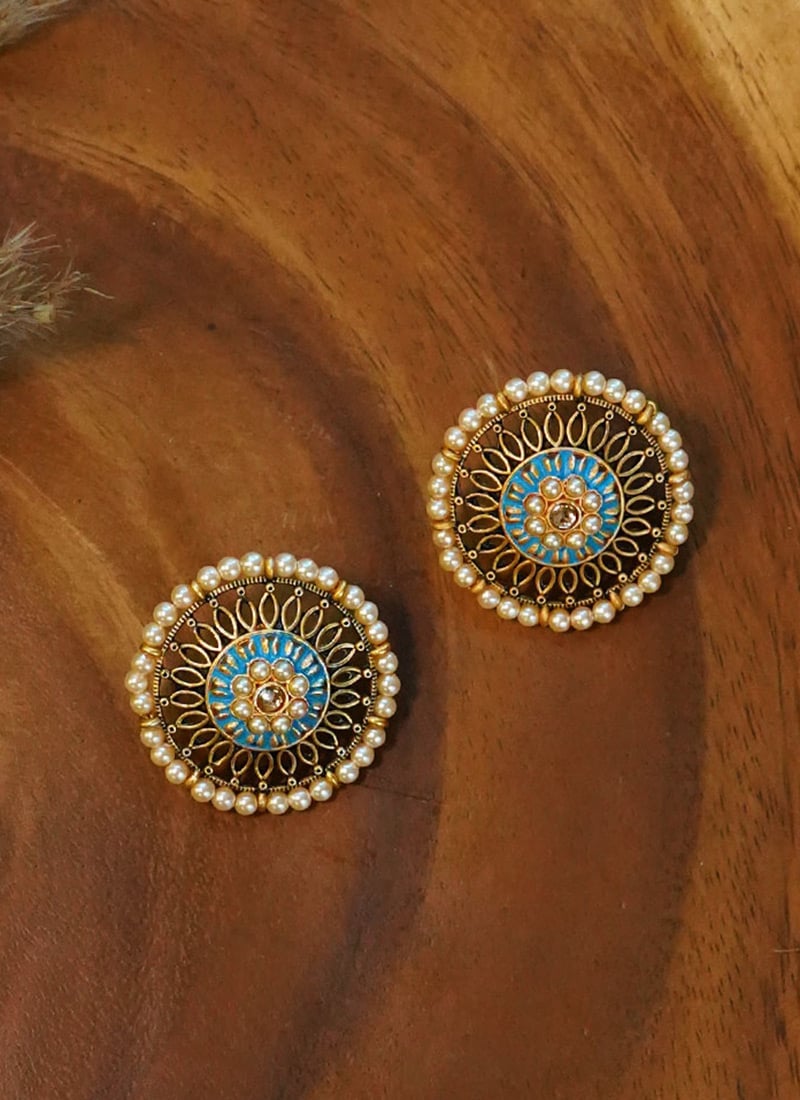Gold Beads Drops Festive Wear