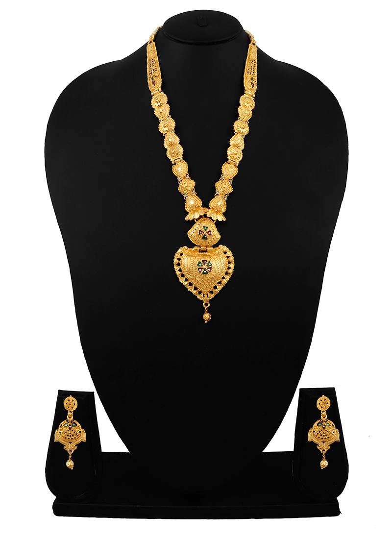 Gold Designer Necklace Set Festive Wear