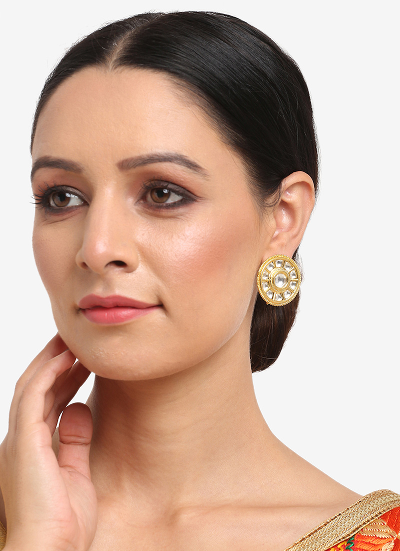 Gold Kundan Drops