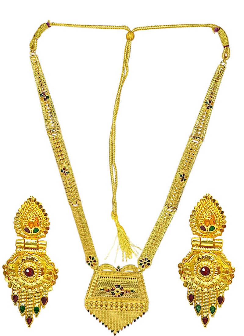 Gold Kundan Necklace Festive Wear