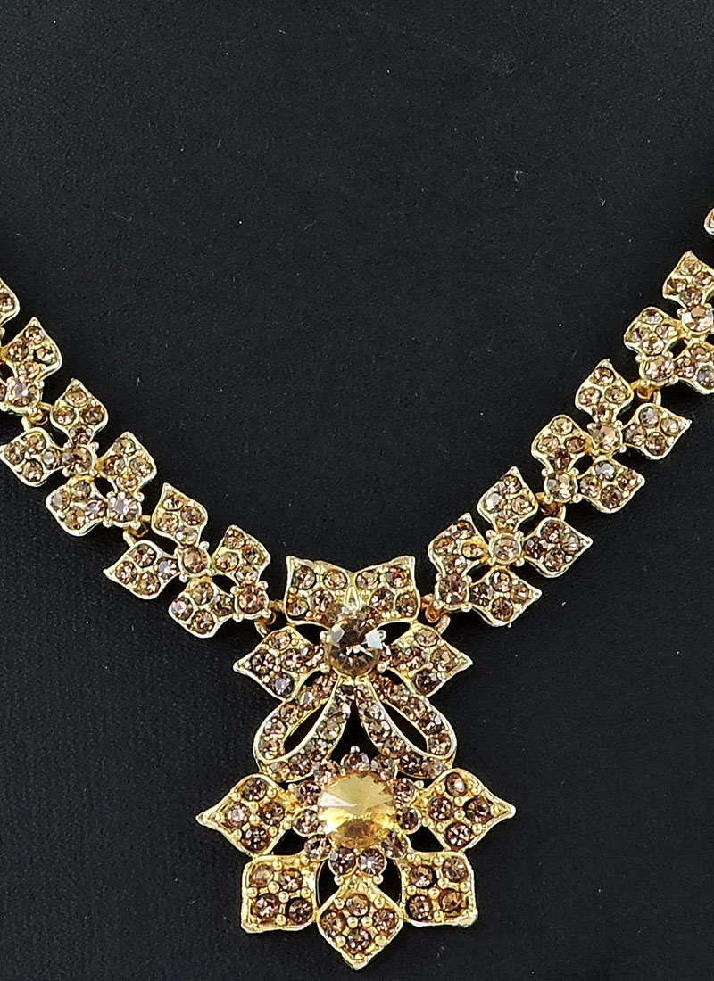 Buy Gold Necklace Set Party Wear, Stones, necklace Online Shopping