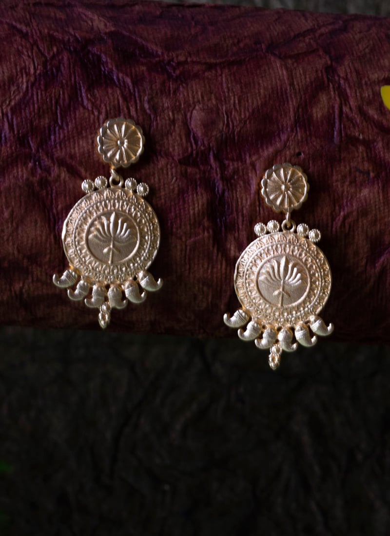 Gold Plated Danglers Festive Wear