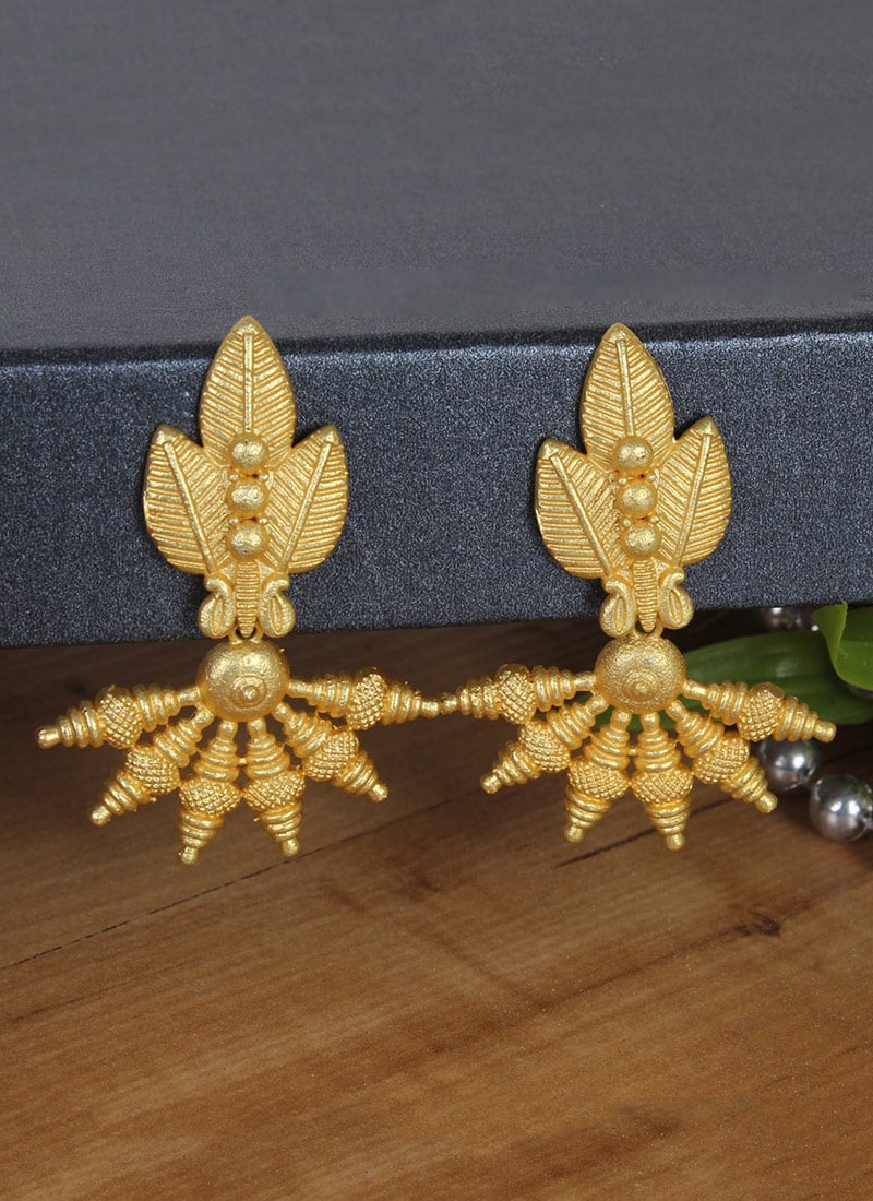 Gold Plated Danglers Festive Wear