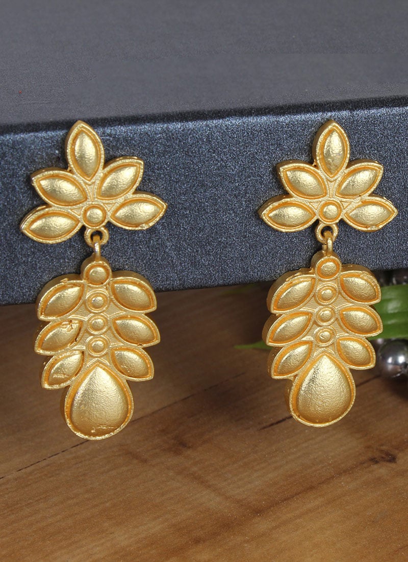 Gold Plated Danglers Festive Wear