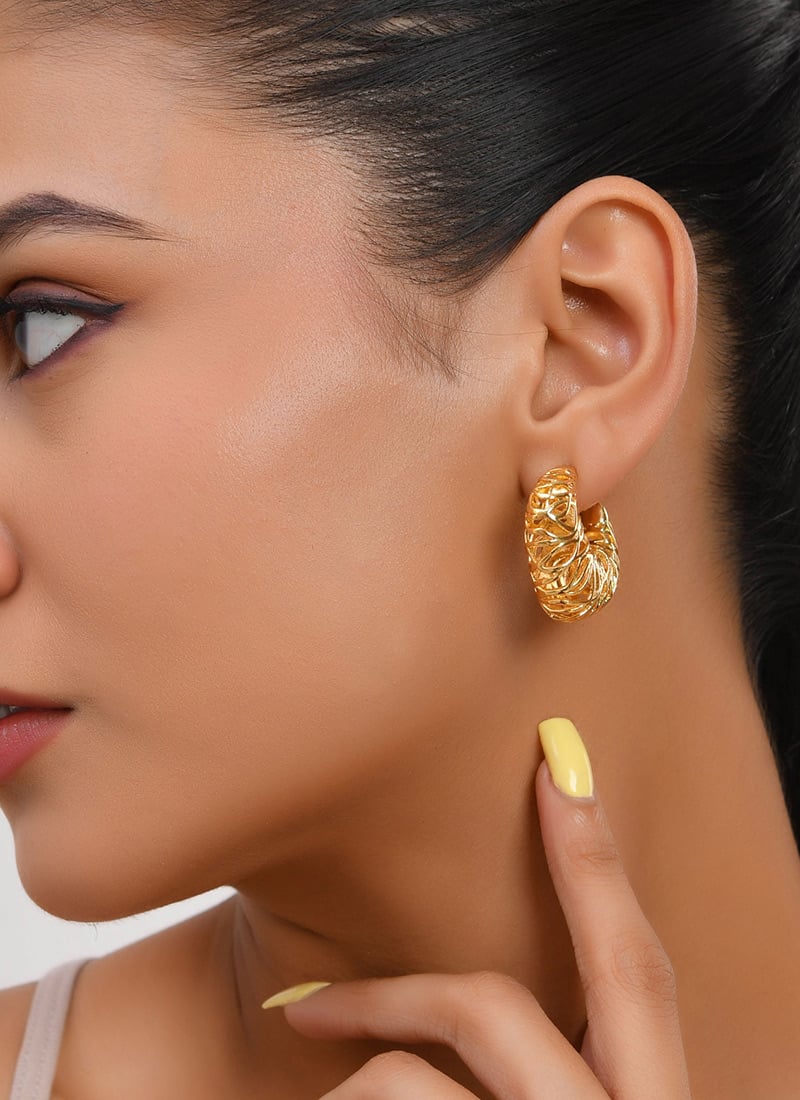 Gold Plated Hoops