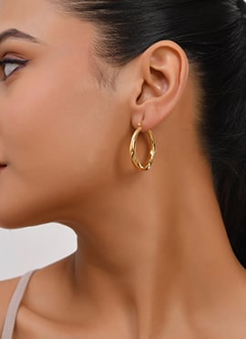 Gold Plated Hoops