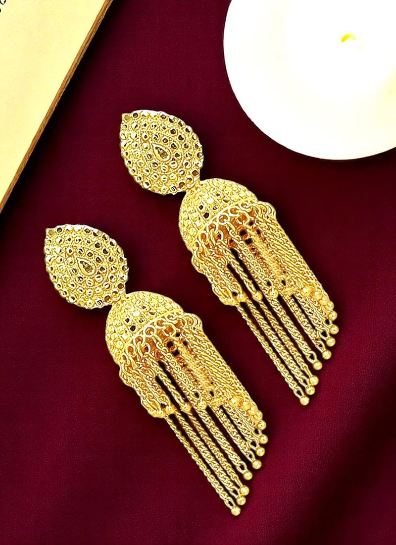Gold Plated Jhumka Festive Wear