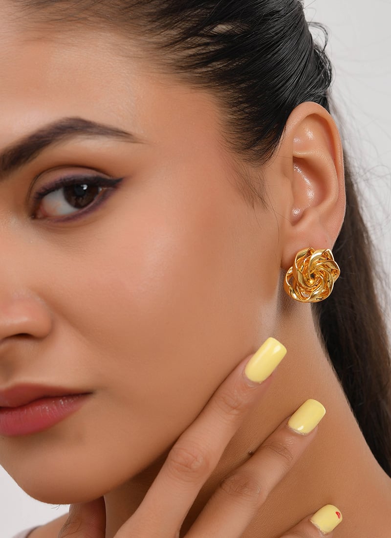Gold Plated Studs Festive Wear