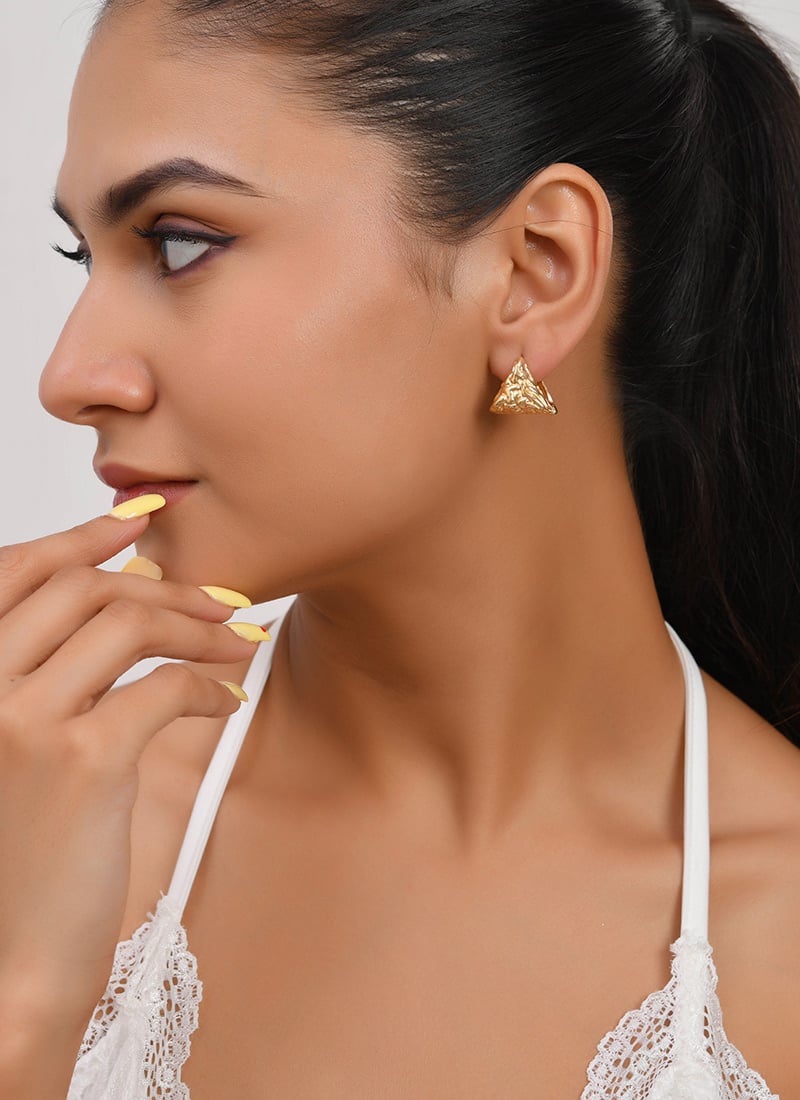 Gold Plated Studs Festive Wear