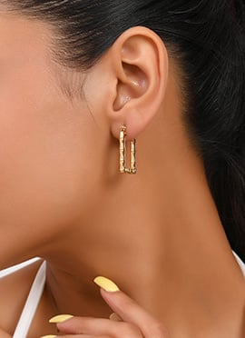 Gold Stainless Steel Hoops