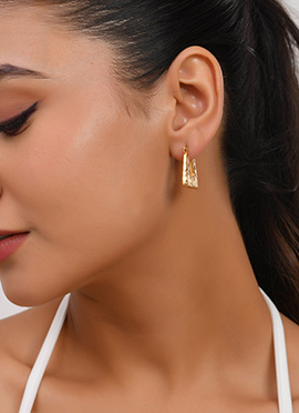 Gold Stainless Steel Hoops