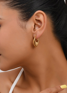 Gold Stainless Steel Hoops