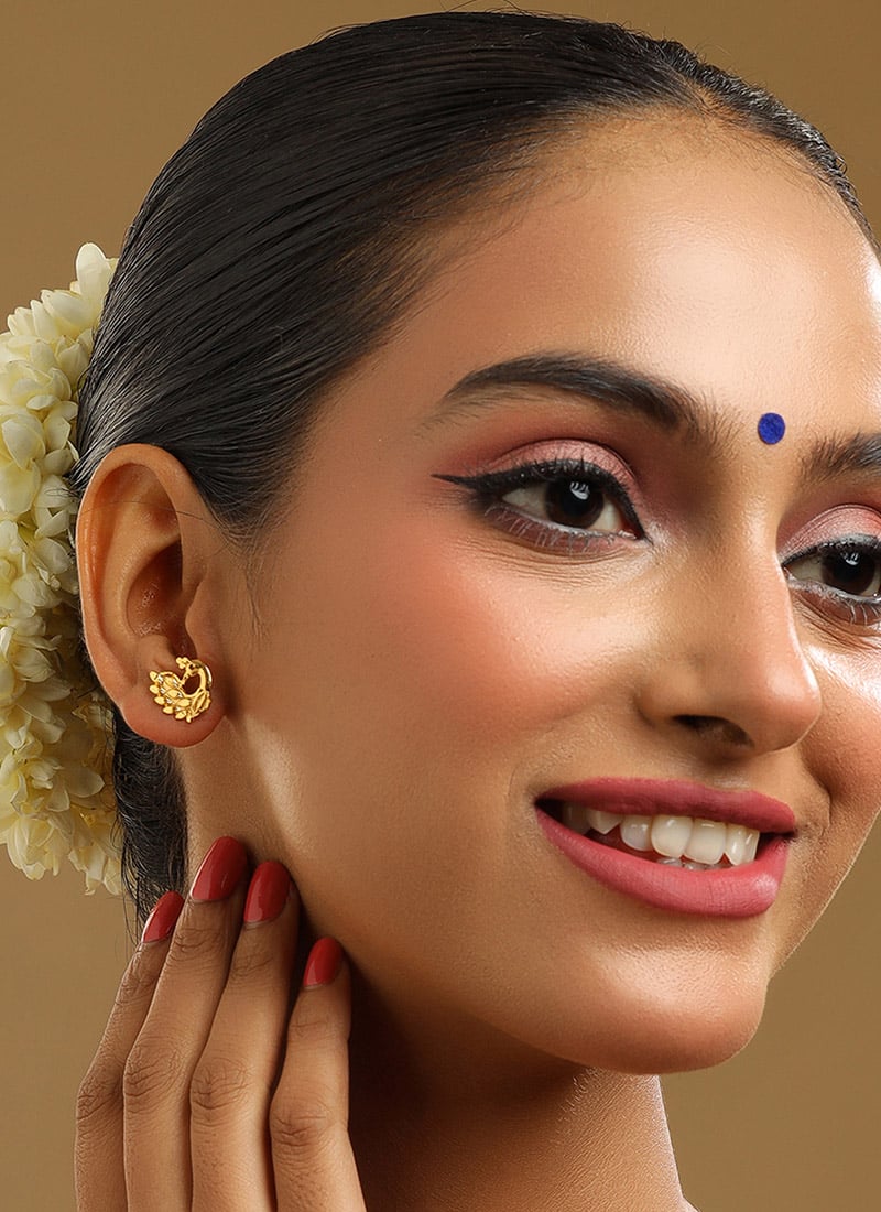 Gold Studs Festive Wear