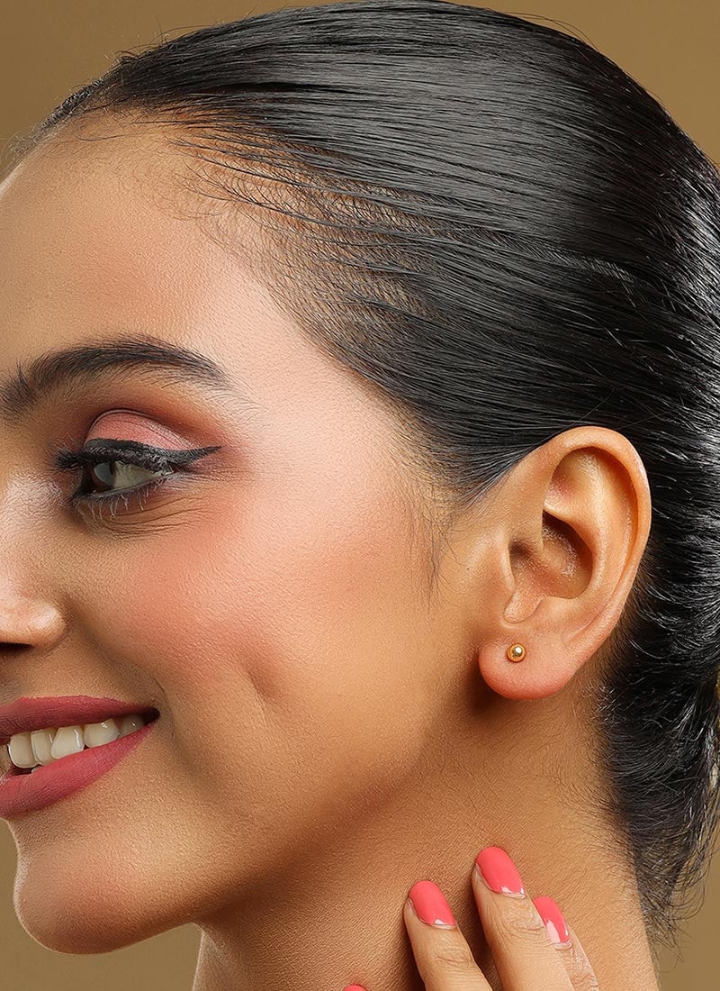 Gold Studs Festive Wear