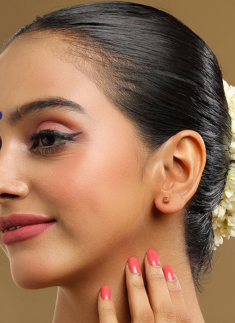 Gold Studs Festive Wear