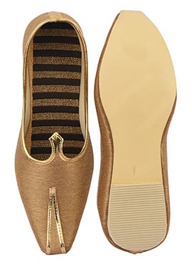 Gold Synthetic Mojiri For Men