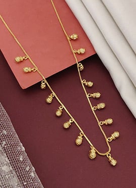 Gold Tone Pendant Chain For Women