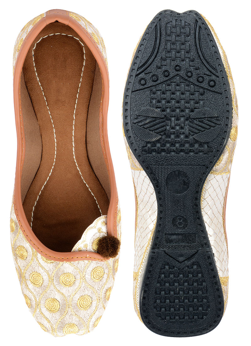 Gold Zari Work Juti