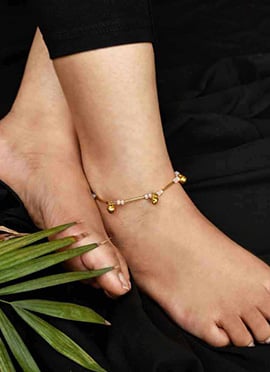 Golden Beads Anklets