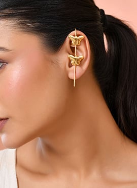 Golden Butterfly Ear Cuff