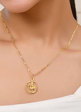 Golden Delicate Pendent Set For Women