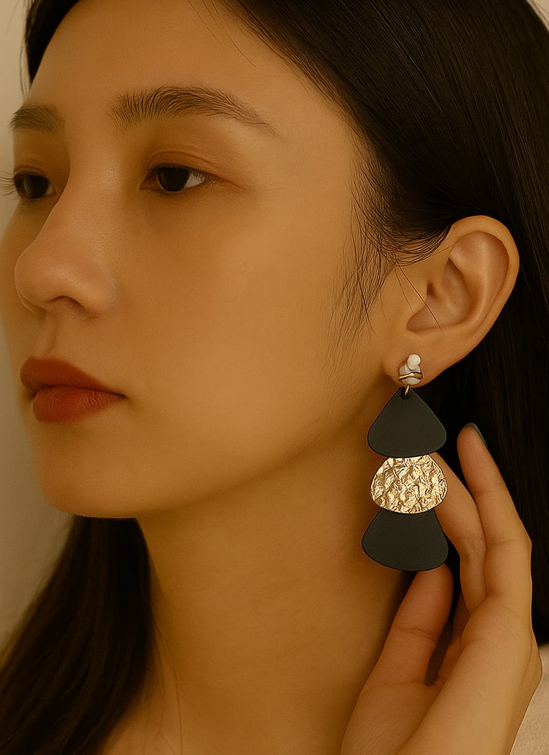 Golden Elegant Drops After Six Wear