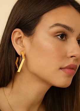 Golden Elegant Studs