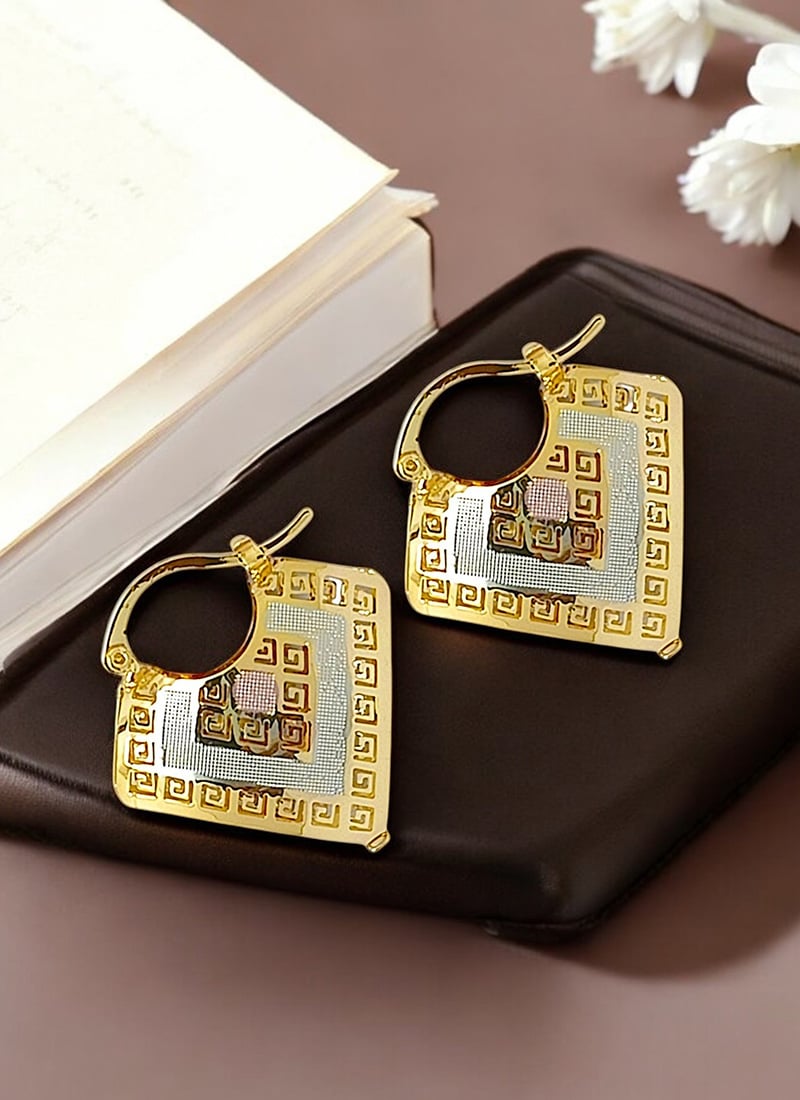 Golden Hoops Festive Wear