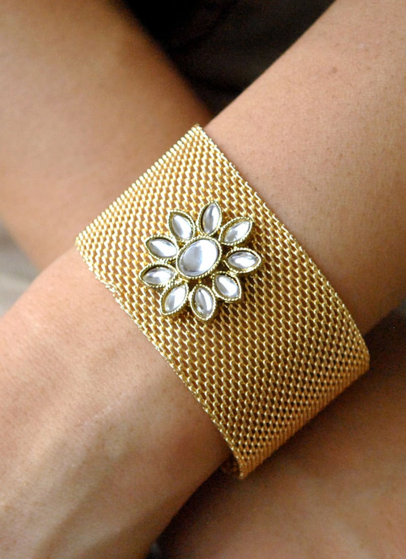 Golden Kundan Bracelet