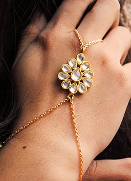 Golden Kundan Bracelet