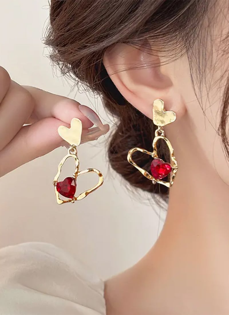 Golden Kundan Drops After Six Wear