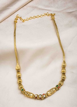 Golden Kundan Majesty Necklace