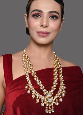 Golden Kundan Necklace Set