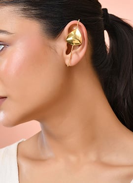 Golden Leaf Ear Cuff