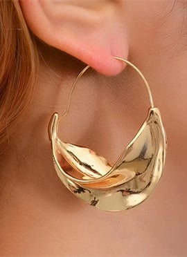 Golden Luxurious Hoops
