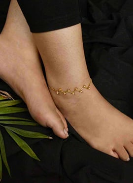 Golden Moti Anklets
