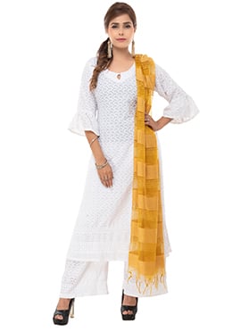 Golden Organza Dupatta